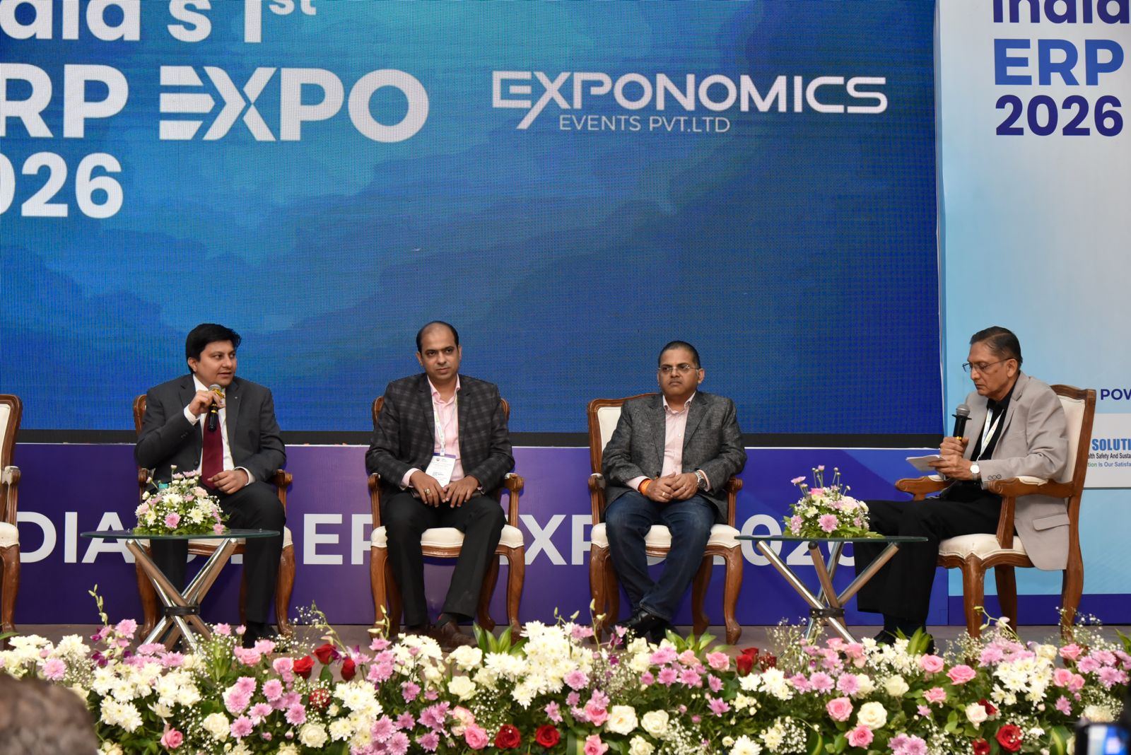 Panel discussion on stage at India's 1st ERP Expo 2026